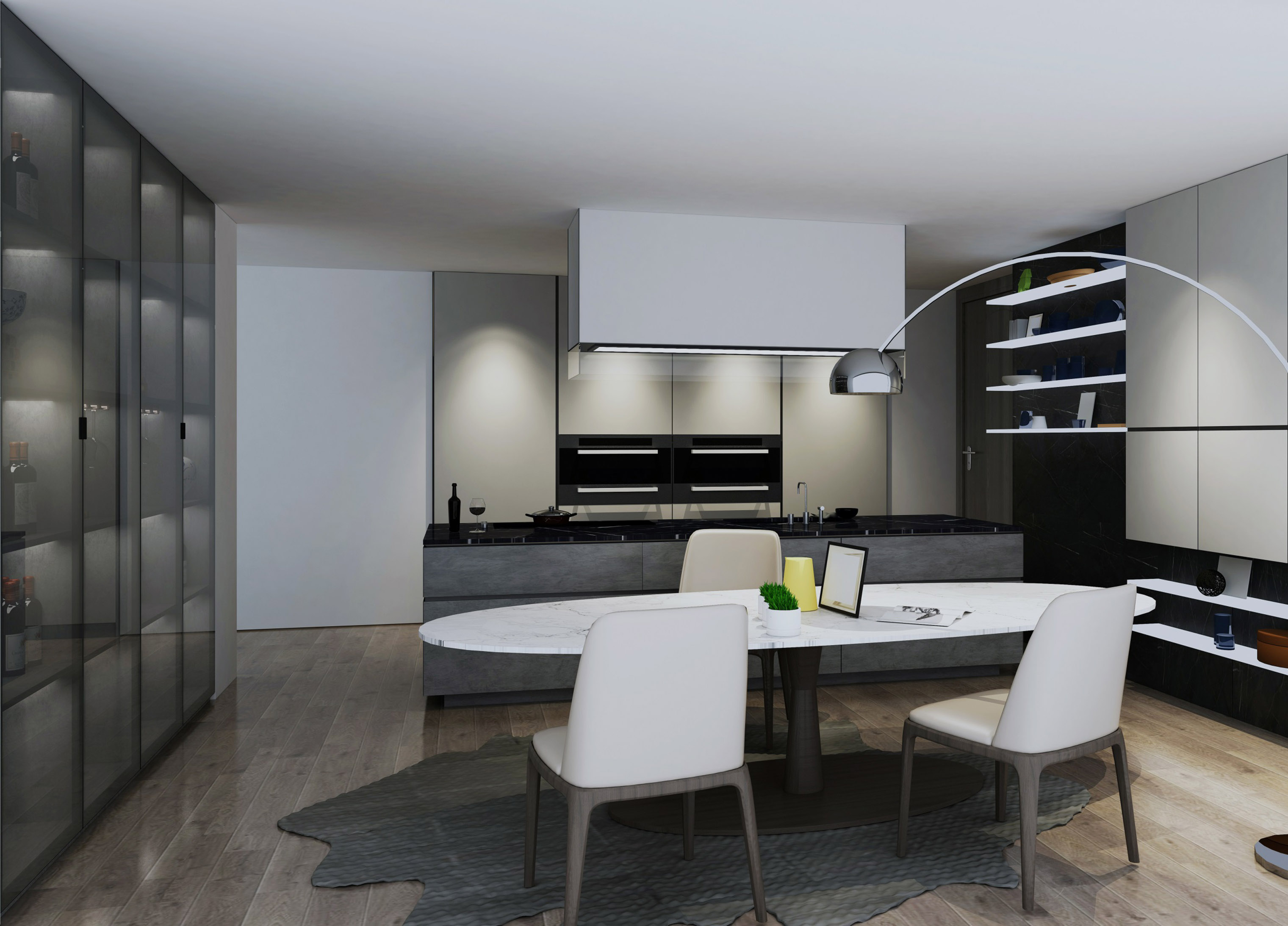 kitchen cabinet wine cabinet dining room lacquered melamine kitchen cabinet