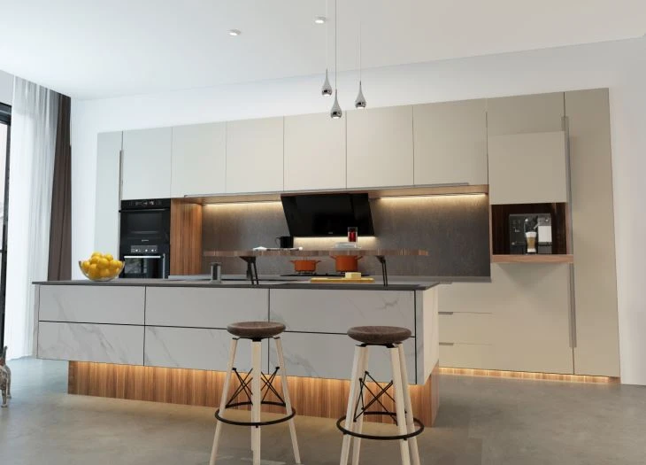 Lacquer Painting Kitchen Cabinetry